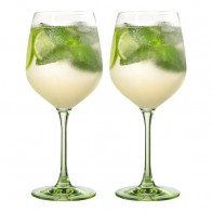 Eisch Secco Flavoured Hugo Green Bicchieri in scatola regalo Set da 2 / 640 ml
